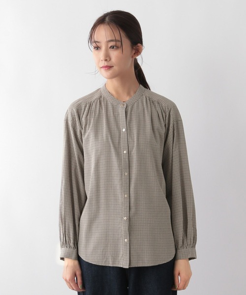 セール】さらさらリラックスプリントブラウス/115539（シャツ/ブラウス