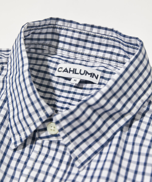 CAHLUMN/カウラム Magazine Pocket Broad Shirt(Gingham)/マガジン