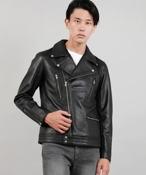 HOUSE OF BLUES ラムナッパダブルライダースジャケット（ライダース