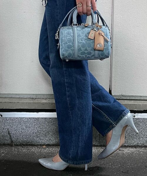 COACH（コーチ）の「ルビー サッチェル 18・シグネチャー デニム