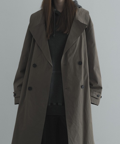 セール】loose double breasted trench coat / ルーズダブルブレスト