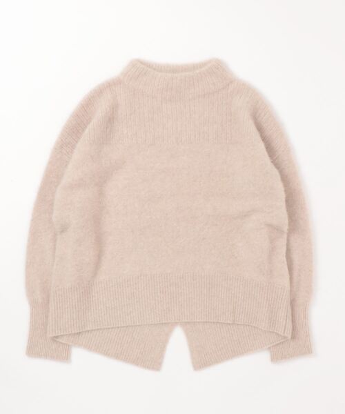 Jines（ジネス）の「フォックスカシミア・ ハイネックバックスリット