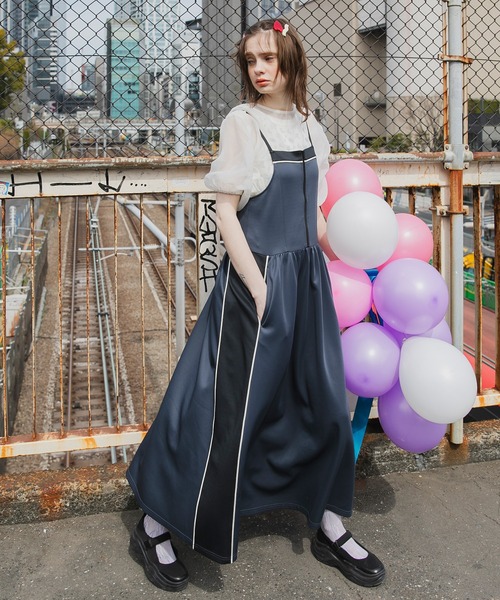 forksy.（フォルクシー）の「【forksy.】ハーフジップ配色トラック