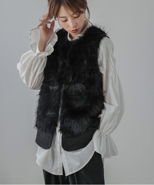 セール】エコファーベスト（ベスト）｜AMELY（エミリー）の