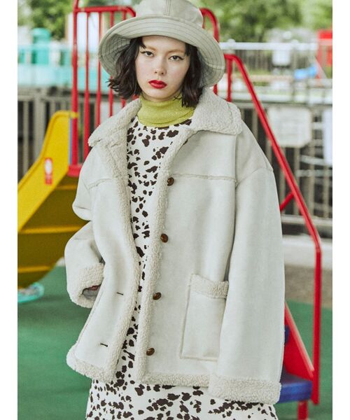 jouetie（ジュエティ）の「ランチコート【ムートンコート】（ムートン