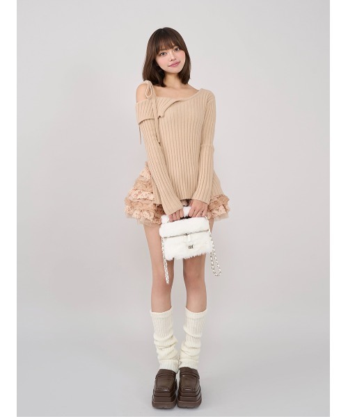 ランダムフリルニットセットアップ（セットアップ）｜Darich