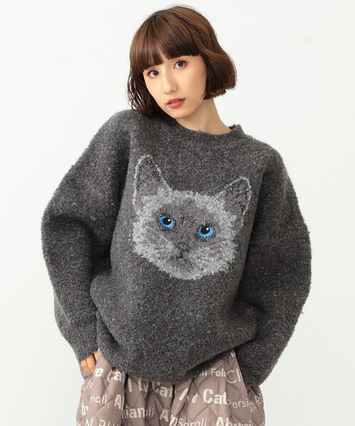 mmts（マミタス）の「＜UNISEX＞mmts /猫ジャカード ニット（ニット