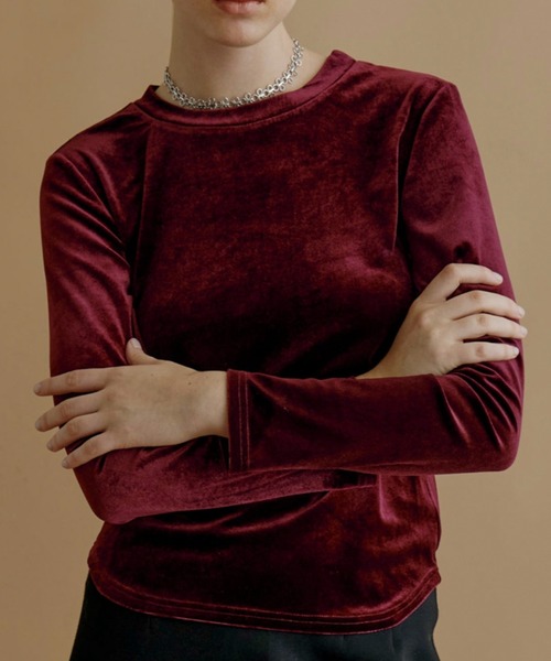 kiehtova】VELOR TOPS/ベロア トップス（Tシャツ/カットソー