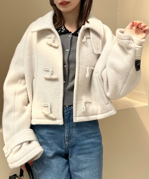 SNIDEL（スナイデル）の「ウールシャギーショートダッフル（ダッフル