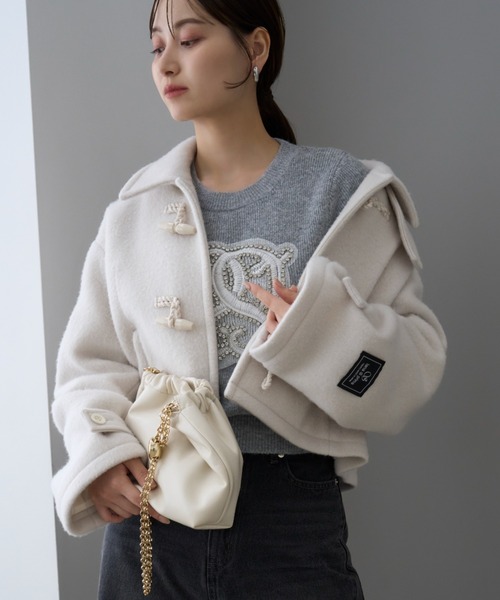 SNIDEL（スナイデル）の「ウールシャギーショートダッフル（ダッフル