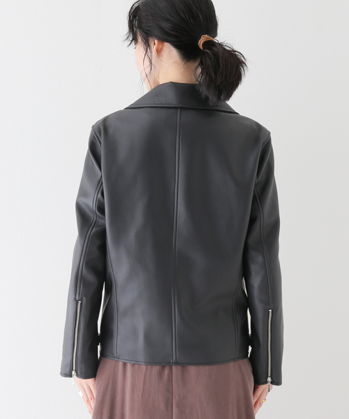 SLOBE IENA（スローブイエナ）の「FAUXレザーWライダース（ライダース