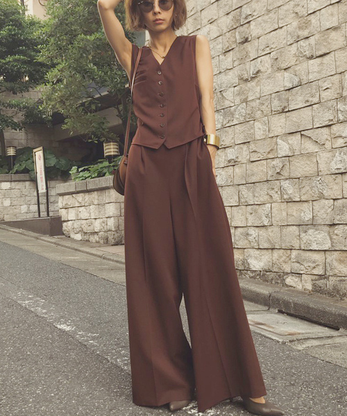 Ameri（アメリ）の「VEST ALL IN ONE（つなぎ/オールインワン）」 - WEAR