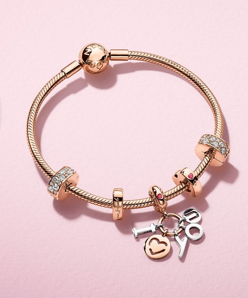 Moments スネーク チェーン ブレスレット （ピンクゴールド