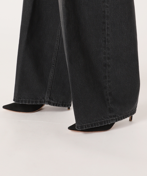 HAIKURE/ハイクル】BETHANY Black(wide leg)（デニムパンツ）｜AP