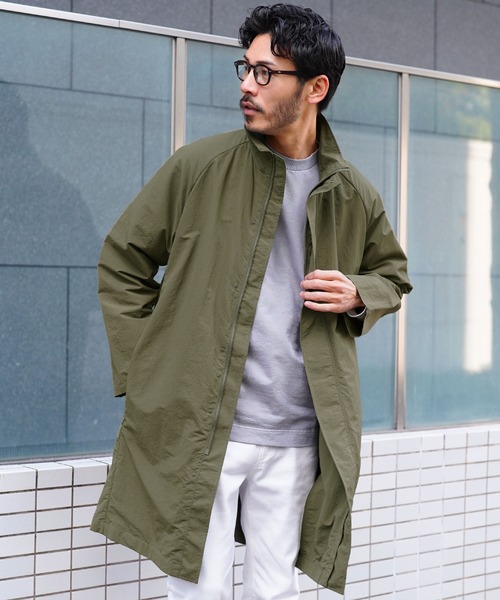 セール】撥水スタンドカラーパッカブルコート スプリングコート