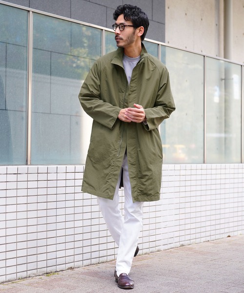 セール】撥水スタンドカラーパッカブルコート スプリングコート
