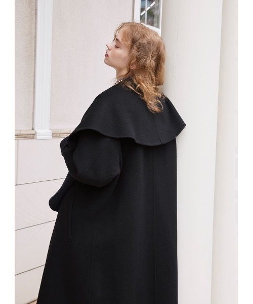 COEL（コエル）の「ストール付きリバーコート（ノーカラーコート