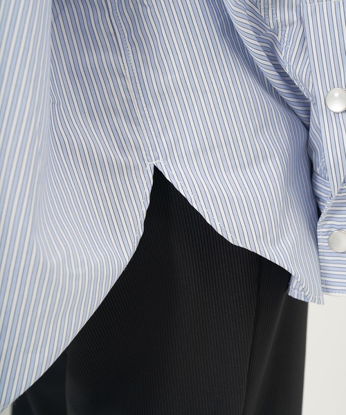 Jieda（ジエダ）の「STRIPE OVERSIZED WESTAN SHIRTS（シャツ/ブラウス