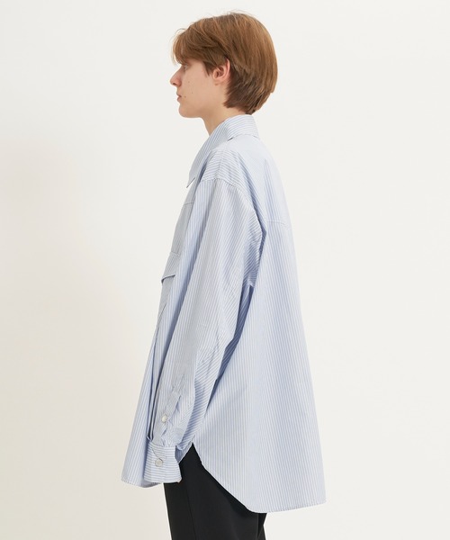 Jieda（ジエダ）の「STRIPE OVERSIZED WESTAN SHIRTS（シャツ/ブラウス