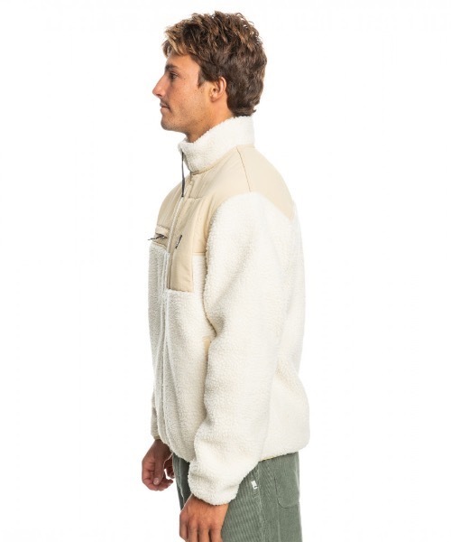 SHALLOW WATER FZ/クイックシルバー胸ワンポイントブランドロゴジップ