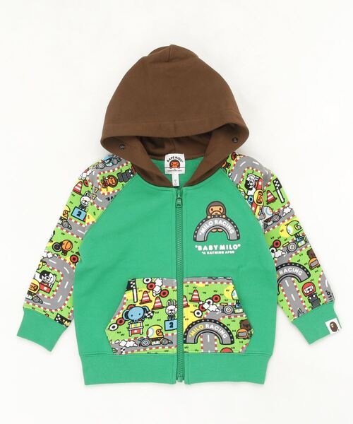 A BATHING APE（アベイシングエイプ）の「BABY MILO RACING MILO FACE