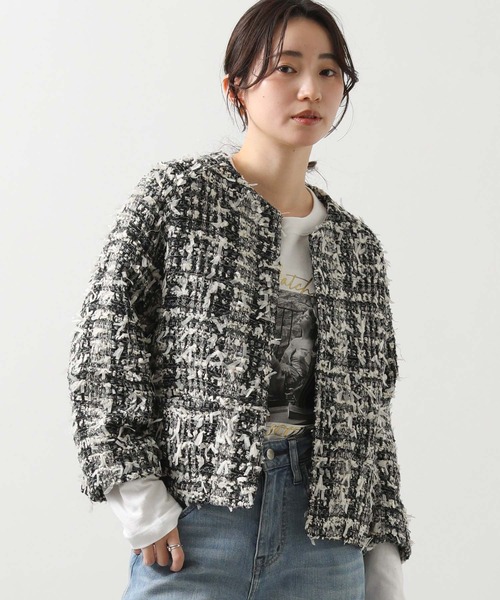 LUリボンツイードジャケット（その他アウター）｜Gready Brilliant
