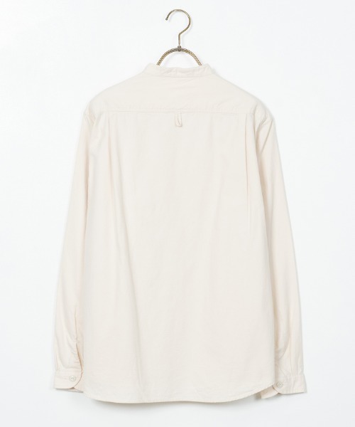 DANTON/ダントン] コットンフランネル バンドカラーシャツ（シャツ