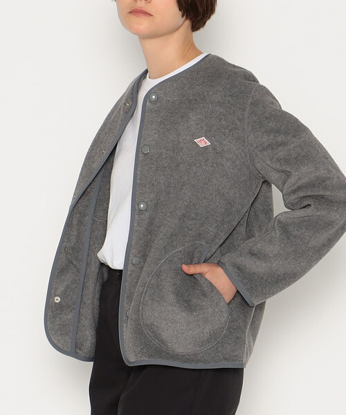 WOMEN'S FLEECE COLLARLESS JACKET（その他トップス）｜DANTON
