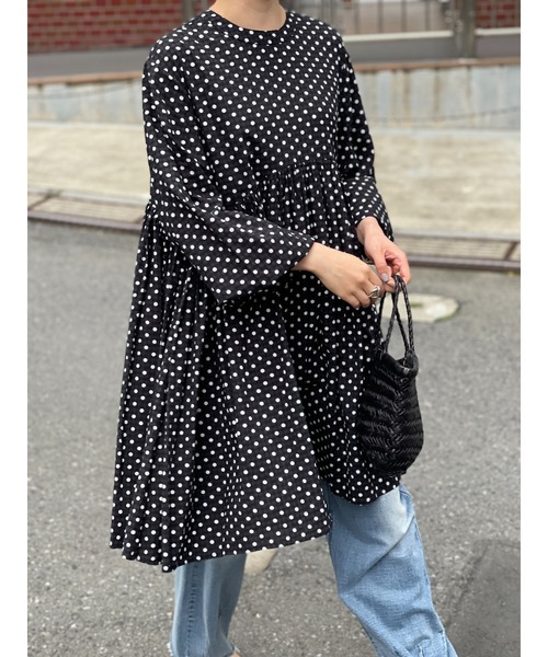 BEARDSLEY（ビアズリー）の「《ビアズリー》ドットギャザーチュニック