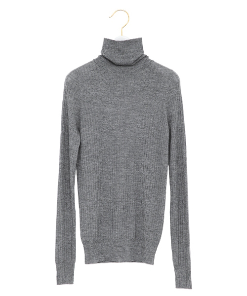 Drawer（ドゥロワー）の「DRAWER カシミヤシルク 18G リブタートル