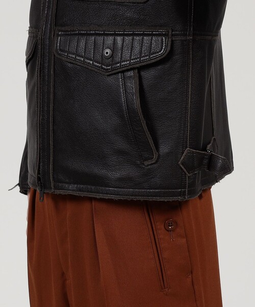 セール】ゴートレザー ライダースジャケット（ライダースジャケット