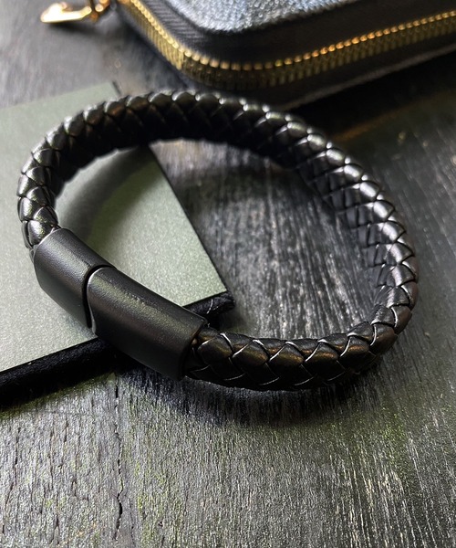 PUレザー 編み込み ブレスレット（ブレスレット）｜Port（ポート）の