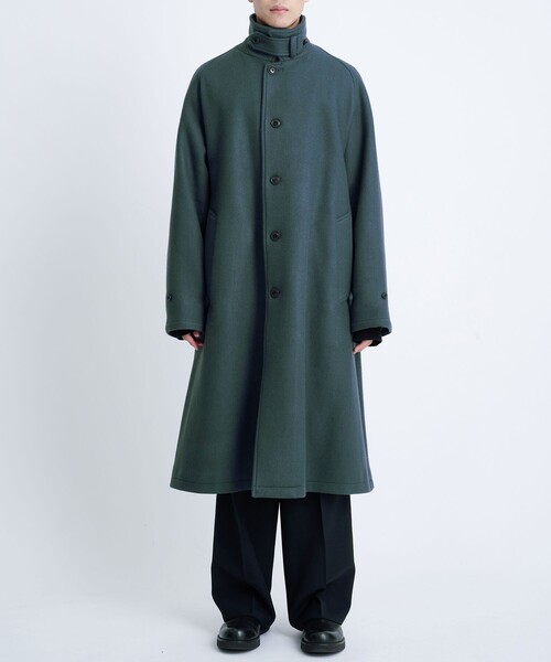 STUDIOUS別注 WOOL MELTON BALMACAAN COAT（チェスターコート）｜URU