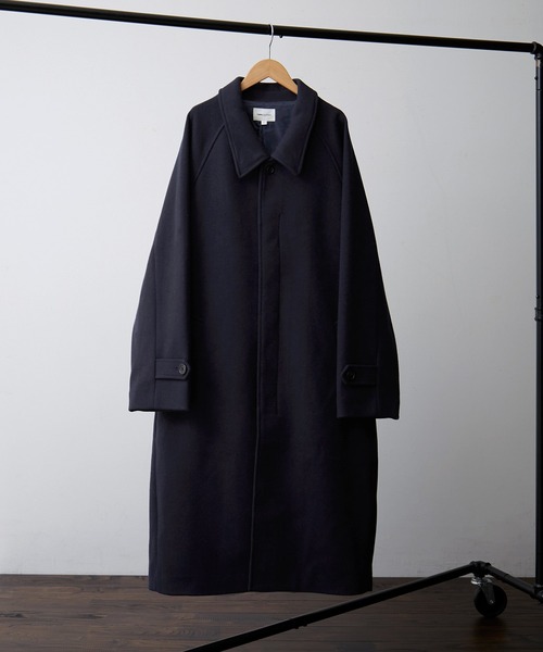オーバーサイズ ラグランスリーブ ロングバルマカーンコート/メルトン