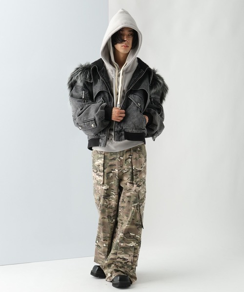 HARE（ハレ）の「【UNDERGROUND MODE】ZIPファーフーディージャケット