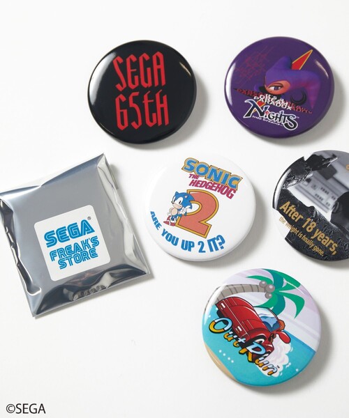 セール】別注 SEGA 65th 缶バッジ/2個セット/ランダム/ソニック/ナイツ