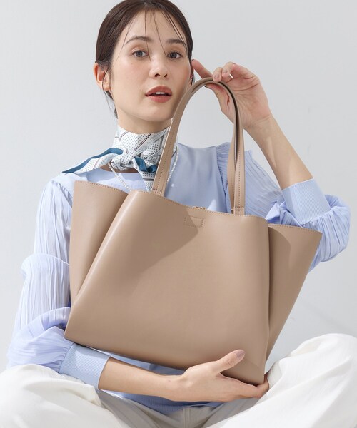 A4収納可能／合皮】キャリアタックバッグ（トートバッグ）｜INDIVI