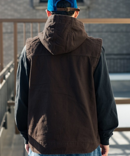 Carhartt（カーハート）の「Carhartt ダック裏地フリースフードベスト