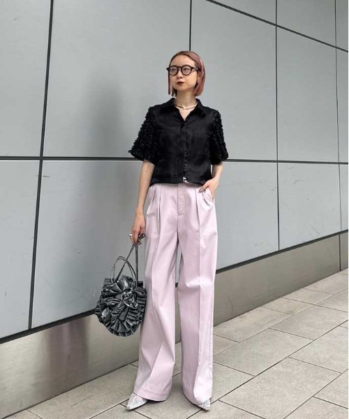 FRILL SLEEVE SHEER SHIRT（シャツ/ブラウス）｜Ameri（アメリ）の