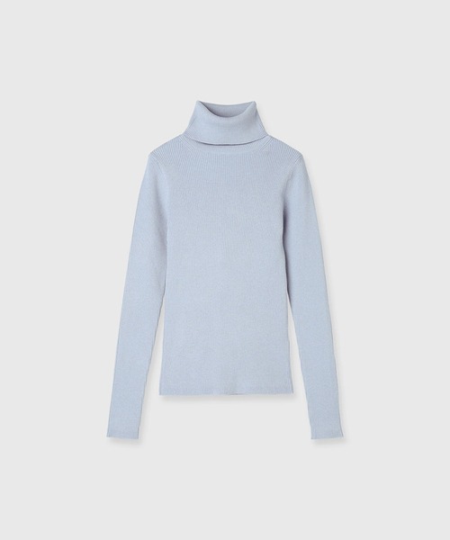 anuans（アニュアンス）の「カシミヤブレンドフィットリブニットプル