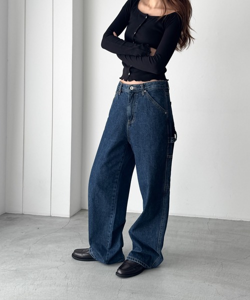 キャナルジーン CANAL JEAN El mar ヨークデニムパンツ （インディゴ