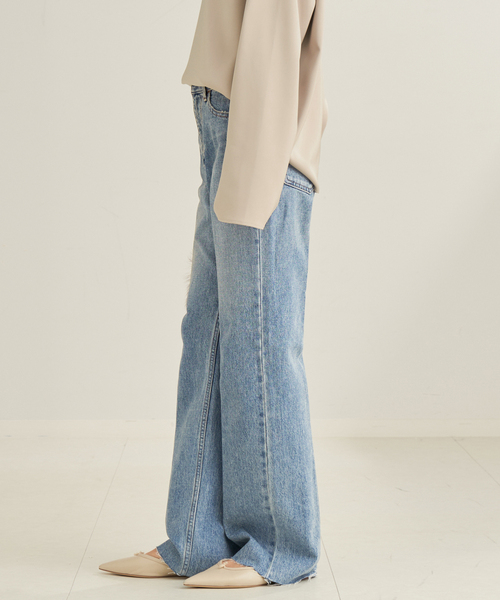 plage（プラージュ）の「R'IAM スラックスDENIM（デニムパンツ）」 - WEAR