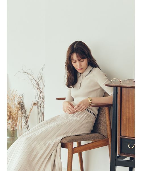 セール】【セットアップ対応】ニットプリーツスカート（スカート