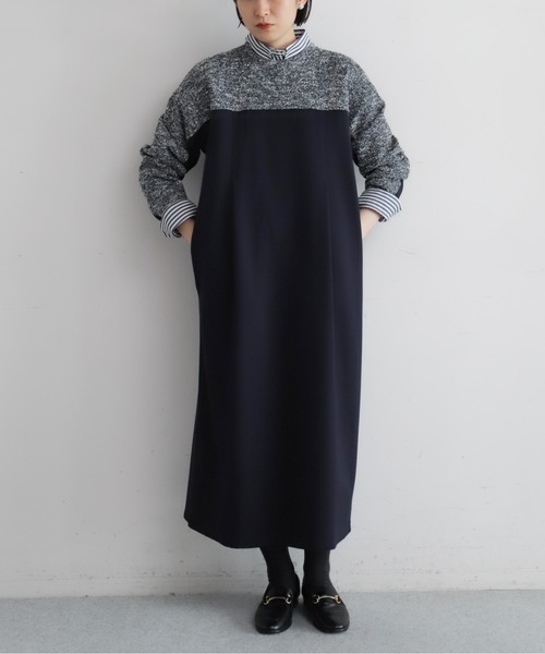 ツイードカット コンビワンピース | NOMBRE IMPAIR
