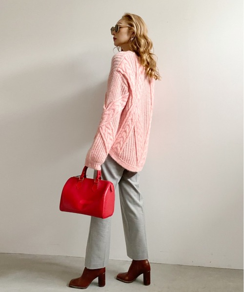 BACK CABLE KNIT（ニット/セーター）｜Ameri（アメリ）のファッション