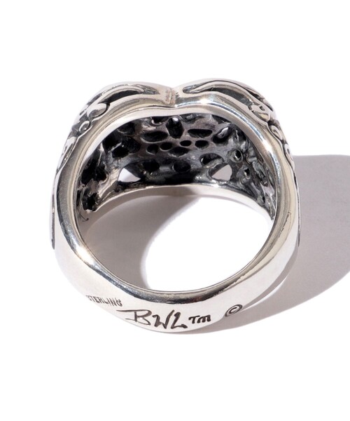 EXCLUSIVE】Tribal Heart Ring Medium（リング）｜BILL WALL LEATHER