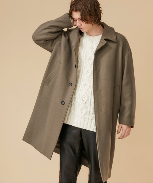 STUDIOUS（ステュディオス）の「【STUDIOUS】メルトンバルカラーコート