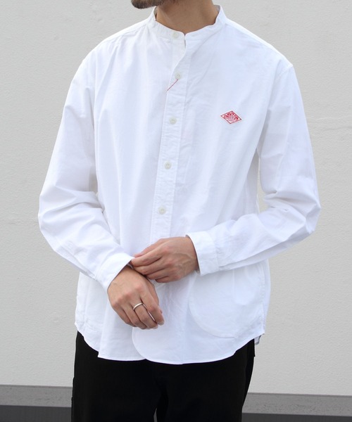 DANTON（ダントン）の「DANTON/ダントン バンドカラーシャツロング