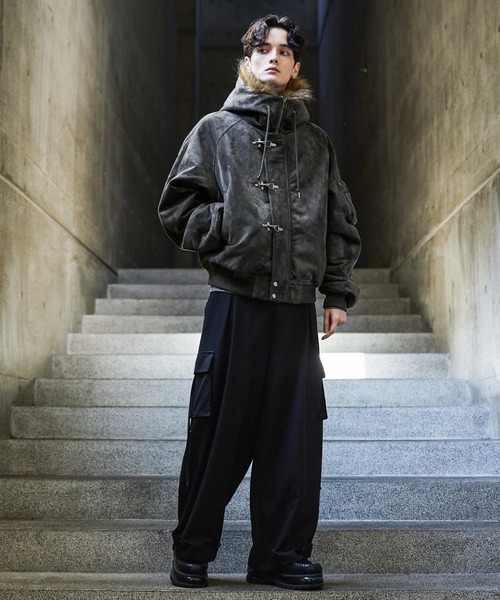 CLEL（クレイル）の「【CLEL】Fireman Tech Fade N-2B Flight Jacket