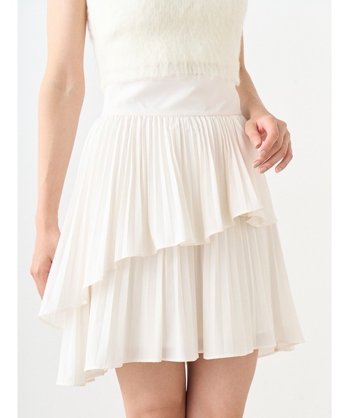 SNIDEL（スナイデル）の「プリーツティアードミニスカート（スカート